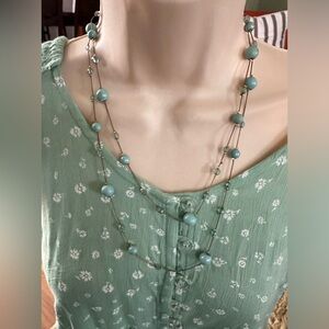 Beautiful Turquoise Beaded Necklace
